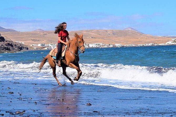 Horseback Riding in the sunset of Famara Beach, Lanzarote, Spain - Sunset Views: Watching the Horizon Without the Crowd Pressure