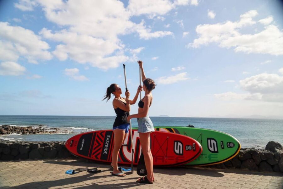 Playa Blanca: Stand up paddle class for beginners - Playa Blanca beginner SUP: what the 1.5 hours is really like