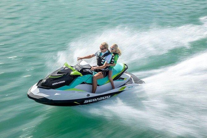 Tandem Parasailing and Jet Ski in Puerto del Carmen - Your Jet Ski Block: A Double Ride in a Wide Circuit