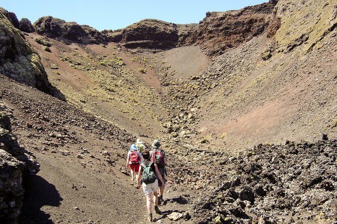 Walking Tour through La Corona Volcano and Famara Cliff - La Corona volcano: vineyards, lava fields, and four aligned peaks